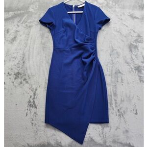 Bisou Bisou Asymmetrical Navy Dress